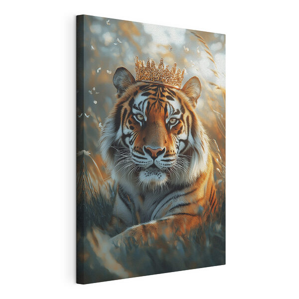 Tiger mit Krone Wandbilder Tiger mit Krone