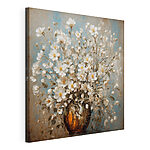 Wandbilder Vase mit weißen Blumen