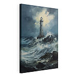 Wandbilder Leuchtturm im Meer