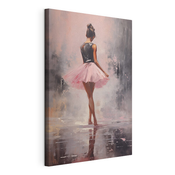 Gemälde einer Frau in einem rosa Tutu Wandbilder Gemälde einer Frau in einem rosa Tutu