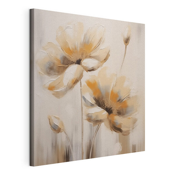 Gemälde von Blumen auf weißem Hintergrund Wandbilder Gemälde von Blumen auf weißem Hintergrund