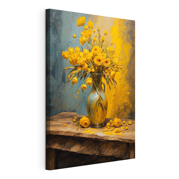 Vase mit gelben Blumen Wandbilder Vase mit gelben Blumen