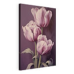 Wandbilder Gemälde von rosa Tulpen