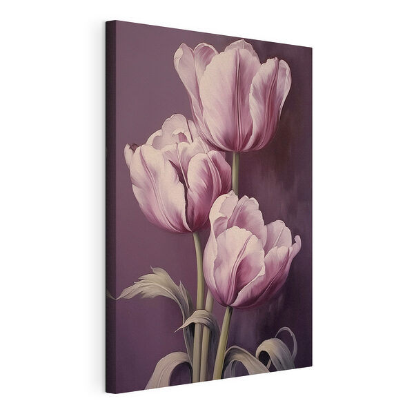 Wandbilder Gemälde von rosa Tulpen (Artikelnummer: s43513) Wandbilder Wandbilder Gemälde von rosa Tulpen (Artikelnummer: s43513)