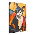 Wandbilder Katze mit gelben Augen