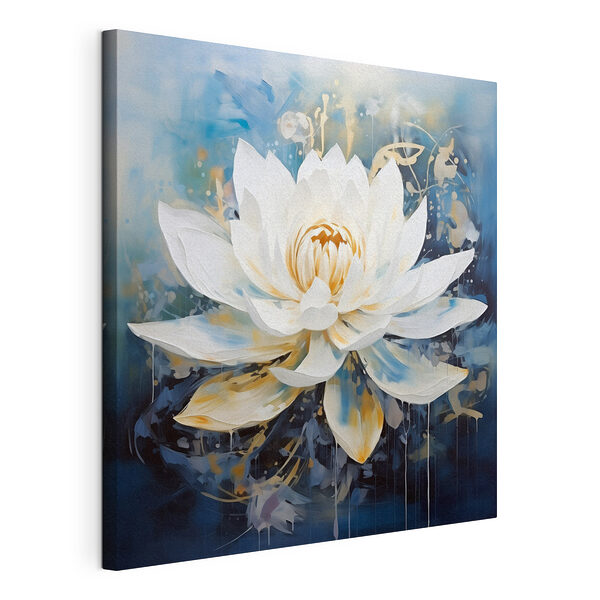 Gemälde einer weißen Blume Wandbilder Gemälde einer weißen Blume