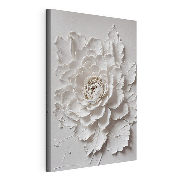 Wandbilder Wandbilder Weiße Blume mit Blättern (Artikelnummer: s44089)