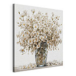 Wandbilder Vase mit weißen Blumen