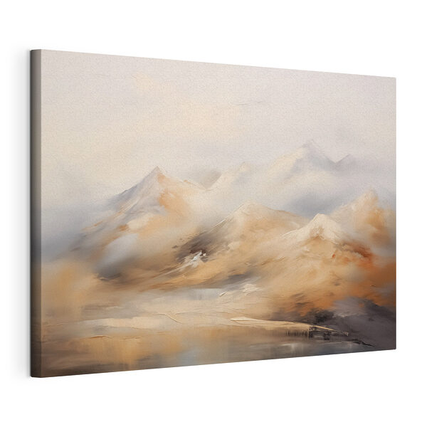 Gemälde von Bergen und Nebel Wandbilder Gemälde von Bergen und Nebel