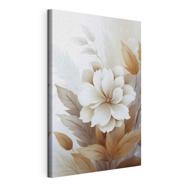 Wandbilder Weiße Blüte mit braunen Blättern (Artikelnummer: s45744) Wandbilder Wandbilder Weiße Blüte mit braunen Blättern (Artikelnummer: s45744)