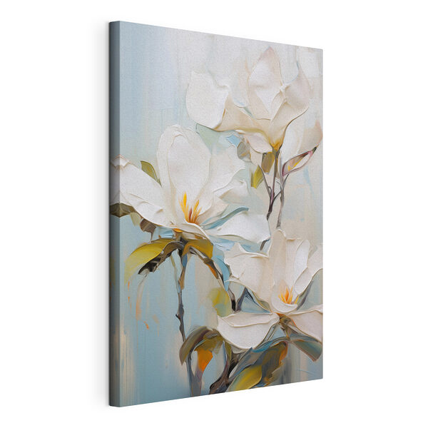 Wandbilder Wandbilder Gemälde mit weißen Blumen (Artikelnummer: s46276)