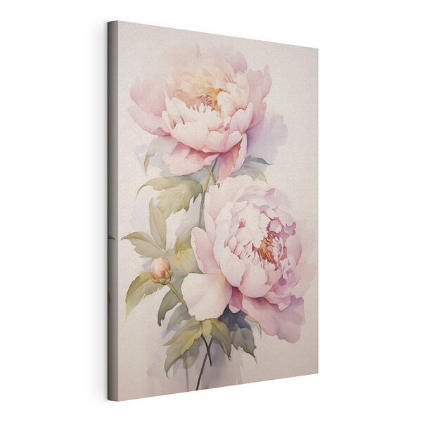 Gemälde mit rosa Blumen Wandbilder Gemälde mit rosa Blumen