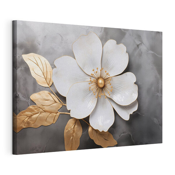 Wandbilder Zartes Blumenmuster auf einem Hintergrund