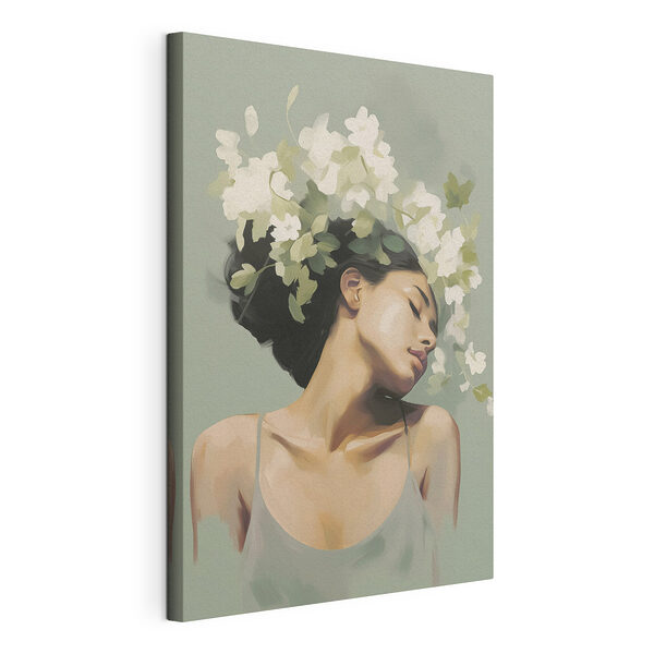 Wandbilder Frau mit Blumen im Haar (Artikelnummer: s47806) Wandbilder Wandbilder Frau mit Blumen im Haar (Artikelnummer: s47806)