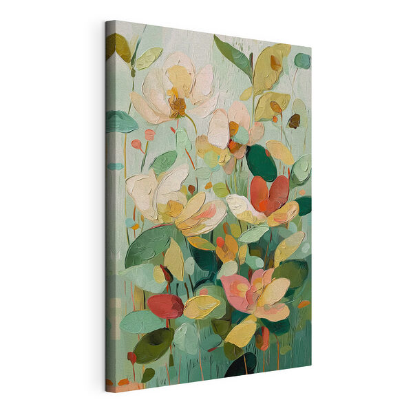 Gemälde mit Blumen und Blättern Wandbilder Gemälde mit Blumen und Blättern