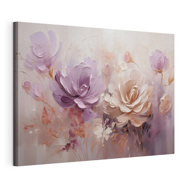 Gemälde mit Blumen auf weißem Hintergrund Wandbilder Gemälde mit Blumen auf weißem Hintergrund