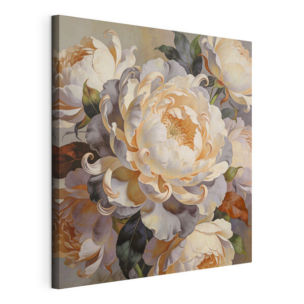 Gemälde von Blumen mit Blättern Wandbilder Gemälde von Blumen mit Blättern