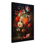 Wandbilder Gemälde von Blumen in einer Vase