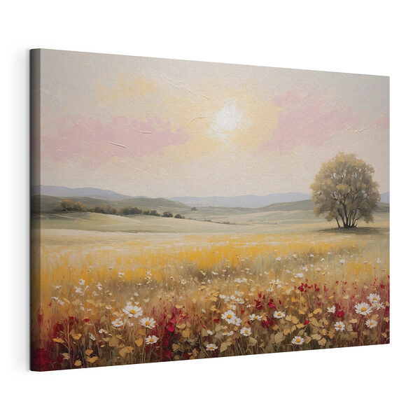 Wandbilder Wandbilder Gemälde eines Blumenfeldes (Artikelnummer: s48355)