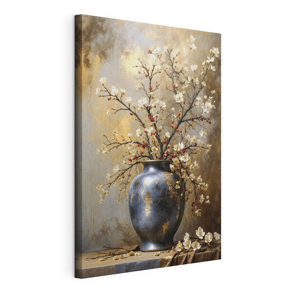 Wandbilder Wandbilder Vase mit weißen Blumen (Artikelnummer: s48361)
