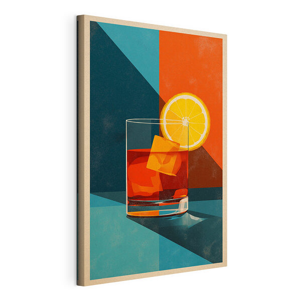 Wandbilder Ein Glas Alkohol mit Eis und einer Zitronenscheibe (Artikelnummer: s48468) Wandbilder Wandbilder Ein Glas Alkohol mit Eis und einer Zitronenscheibe (Artikelnummer: s48468)