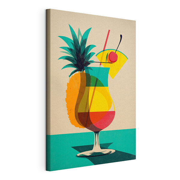 Wandbilder Bunter Cocktail mit einer Ananas und einem Strohhalm (Artikelnummer: s48470) Wandbilder Wandbilder Bunter Cocktail mit einer Ananas und einem Strohhalm (Artikelnummer: s48470)