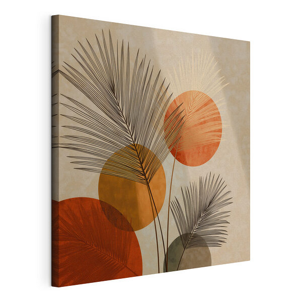 Wandbilder Wandbilder Von der Natur inspiriertes Design mit lebhaften Kreisen (Artikelnummer: s48557)