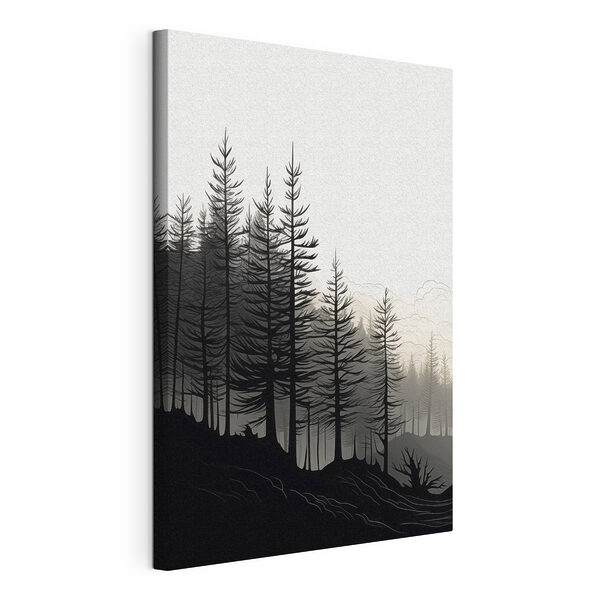 Wandbilder Wald mit Bäumen im Hintergrund