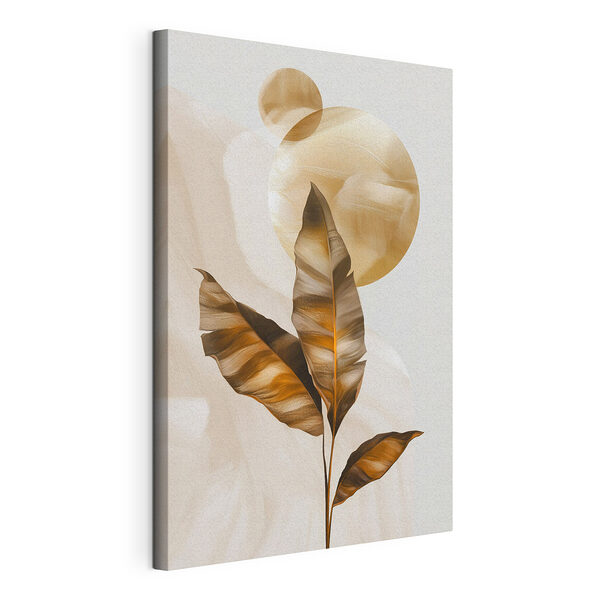 - Elegantes botanisches Design in warmen Farbtönen Wandbilder - Elegantes botanisches Design in warmen Farbtönen