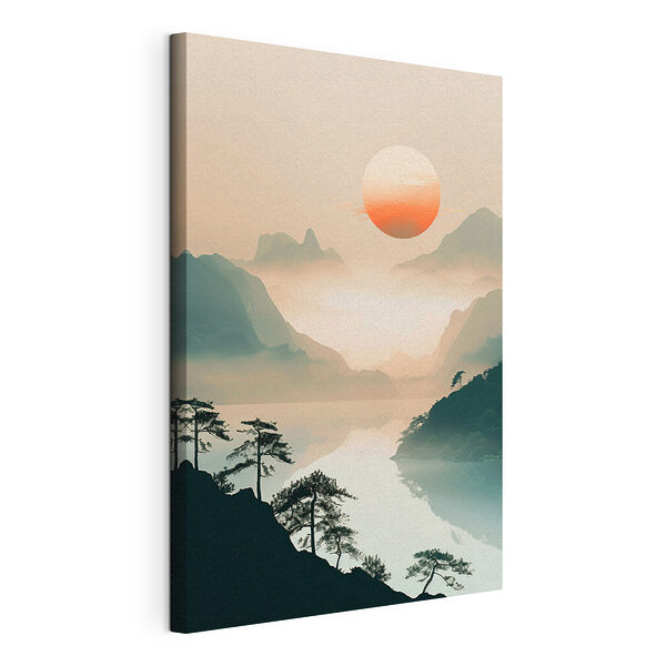 Wandbilder Wandbilder Landschaft mit Bergen und einem See (Artikelnummer: s48632)