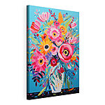 Wandbilder Gemälde von Blumen in einer Vase