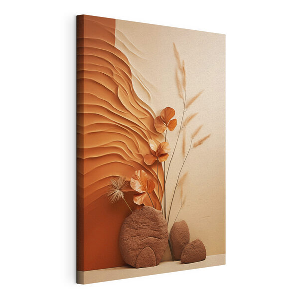 Wandbilder Braune und weiße Wand mit braunen und weißen Wellen und Blumen (Artikelnummer: s48739) Wandbilder Wandbilder Braune und weiße Wand mit braunen und weißen Wellen und Blumen (Artikelnummer: s48739)