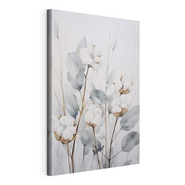 Wandbilder Gemälde von Baumwollblüten und -blättern (Artikelnummer: s48743) Wandbilder Wandbilder Gemälde von Baumwollblüten und -blättern (Artikelnummer: s48743)