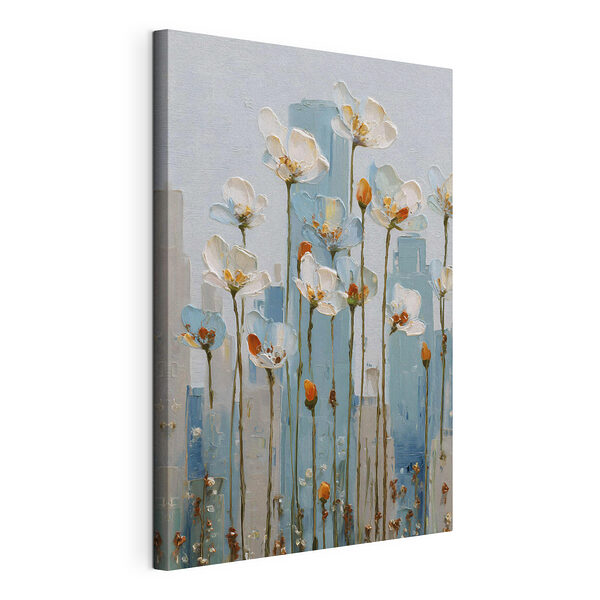 Blumenmalerei an einer Wand Wandbilder Blumenmalerei an einer Wand