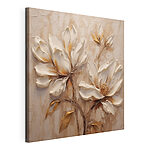 Wandbilder Blumenmalerei an einer Wand