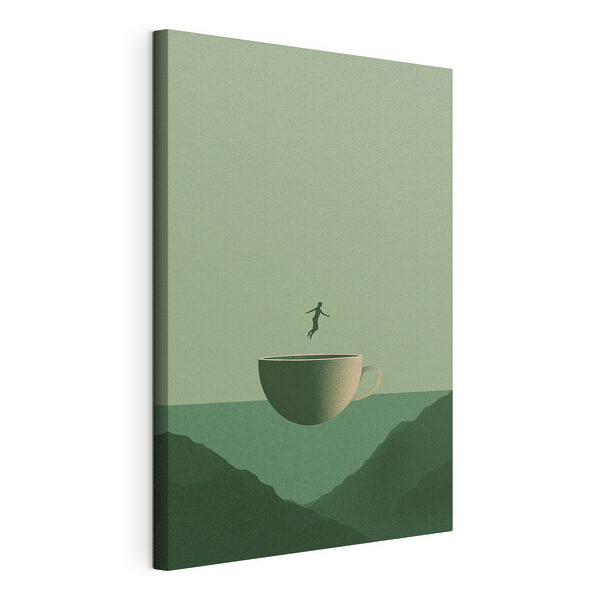 Wandbilder Eine Person, die in einen Becher springt (Artikelnummer: s49028) Wandbilder Wandbilder Eine Person, die in einen Becher springt (Artikelnummer: s49028)