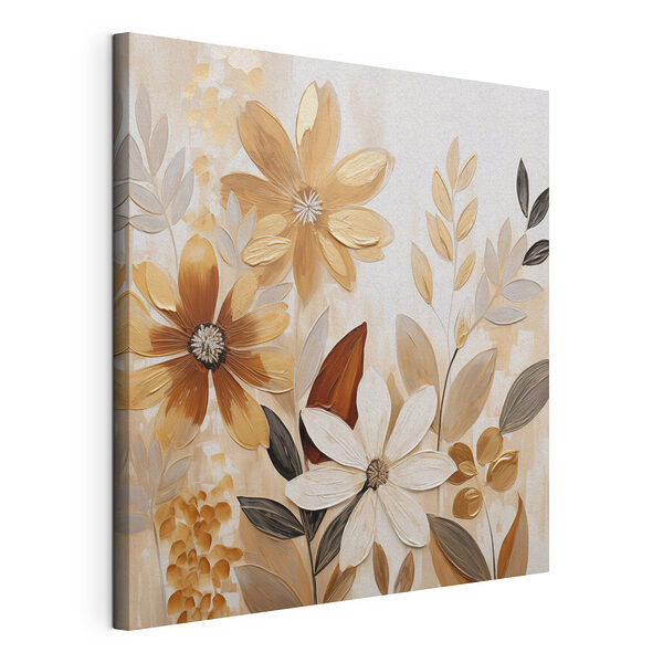 Wandbilder Wandbilder Gemälde von Blumen und Blättern (Artikelnummer: s49071)