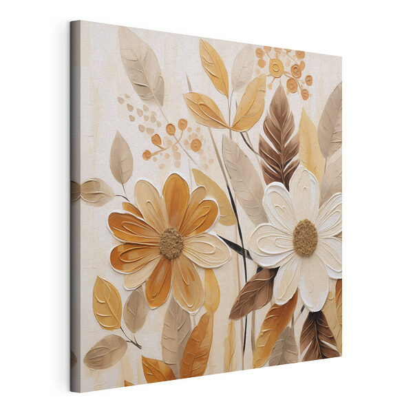 Gemälde mit Blumen und Blättern Wandbilder Gemälde mit Blumen und Blättern