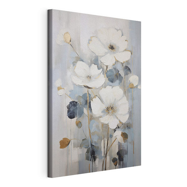 Wandbilder Gemälde mit weißen Blumen (Artikelnummer: s49074) Wandbilder Wandbilder Gemälde mit weißen Blumen (Artikelnummer: s49074)