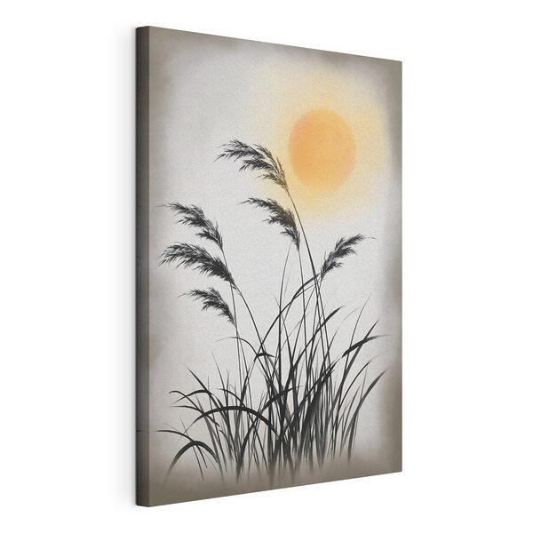Wandbilder Wandbilder Silhouette von Gras und Sonne (Artikelnummer: s49130)