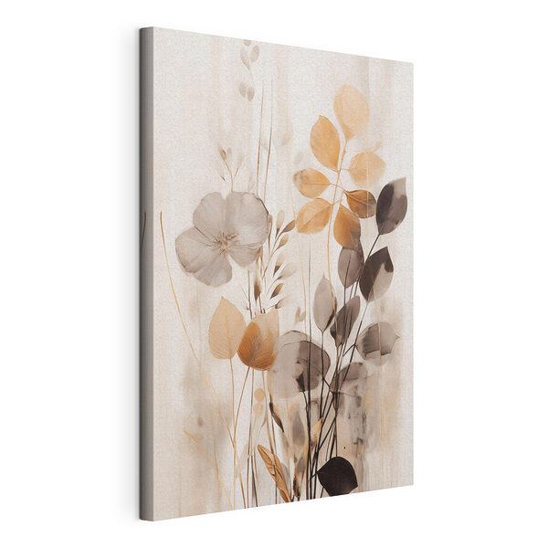 Wandbilder Wandbilder Gemälde mit Blumen und Blättern (Artikelnummer: s49147)