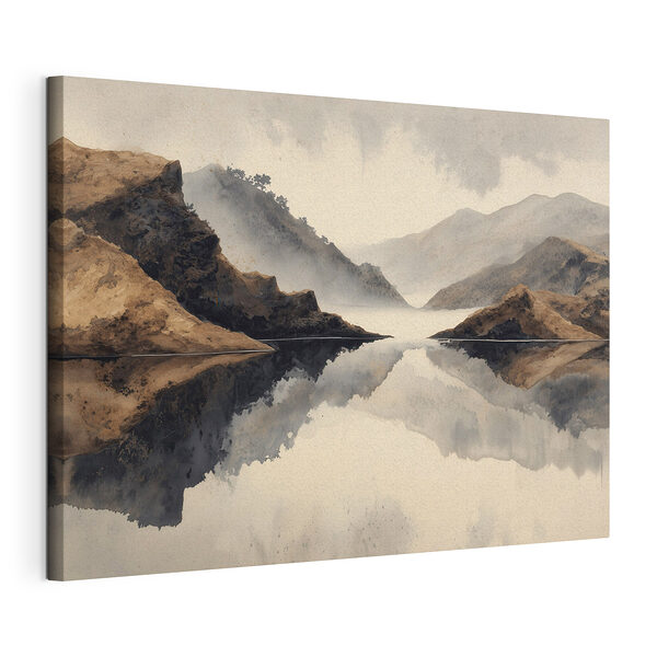 Wandbilder Wasser mit Bergen und Nebel (Artikelnummer: s49186) Wandbilder Wandbilder Wasser mit Bergen und Nebel (Artikelnummer: s49186)