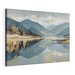 Wandbilder See mit Bergen im Hintergrund