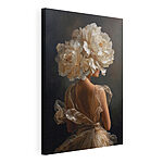 Wandbilder Frau mit Blumen im Haar