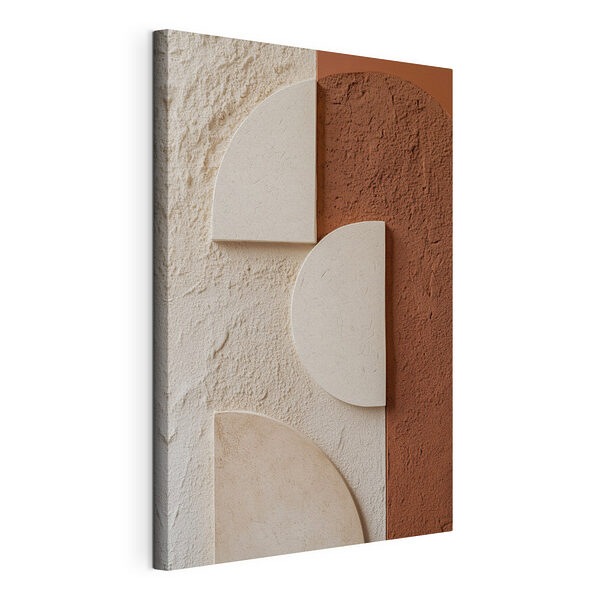 Wandbilder Wand mit weißen und braunen Formen (Artikelnummer: s49213) Wandbilder Wandbilder Wand mit weißen und braunen Formen (Artikelnummer: s49213)