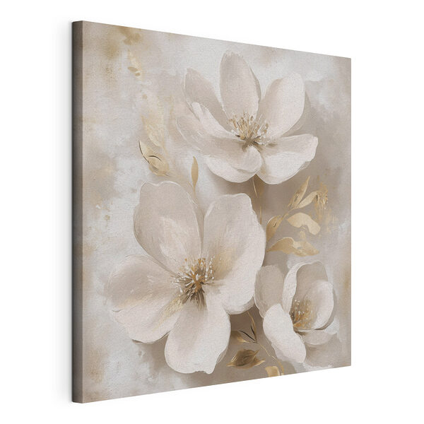 Gemälde mit weißen Blumen Wandbilder Gemälde mit weißen Blumen