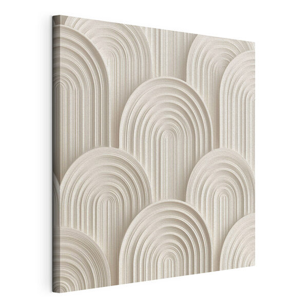 Wandbilder Wandbilder Weiße Wand mit weißen Kreisen (Artikelnummer: s49243)