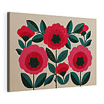 Wandbilder Gemälde mit Blumen und Blättern