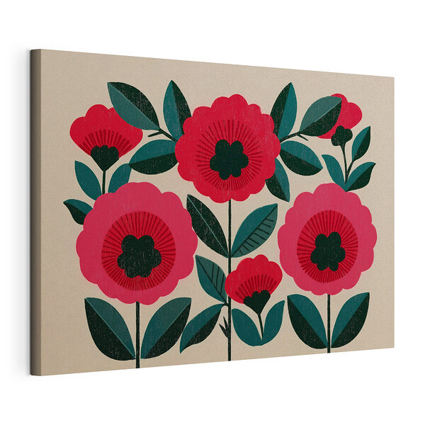 Wandbilder Gemälde mit Blumen und Blättern (Artikelnummer: s49301) Wandbilder Wandbilder Gemälde mit Blumen und Blättern (Artikelnummer: s49301)