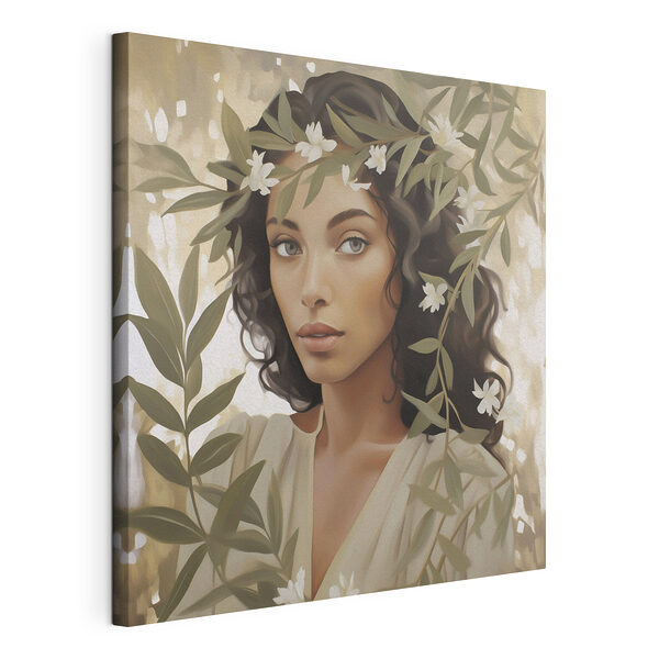 Wandbilder Wandbilder Frau mit Blumen im Haar (Artikelnummer: s49393)